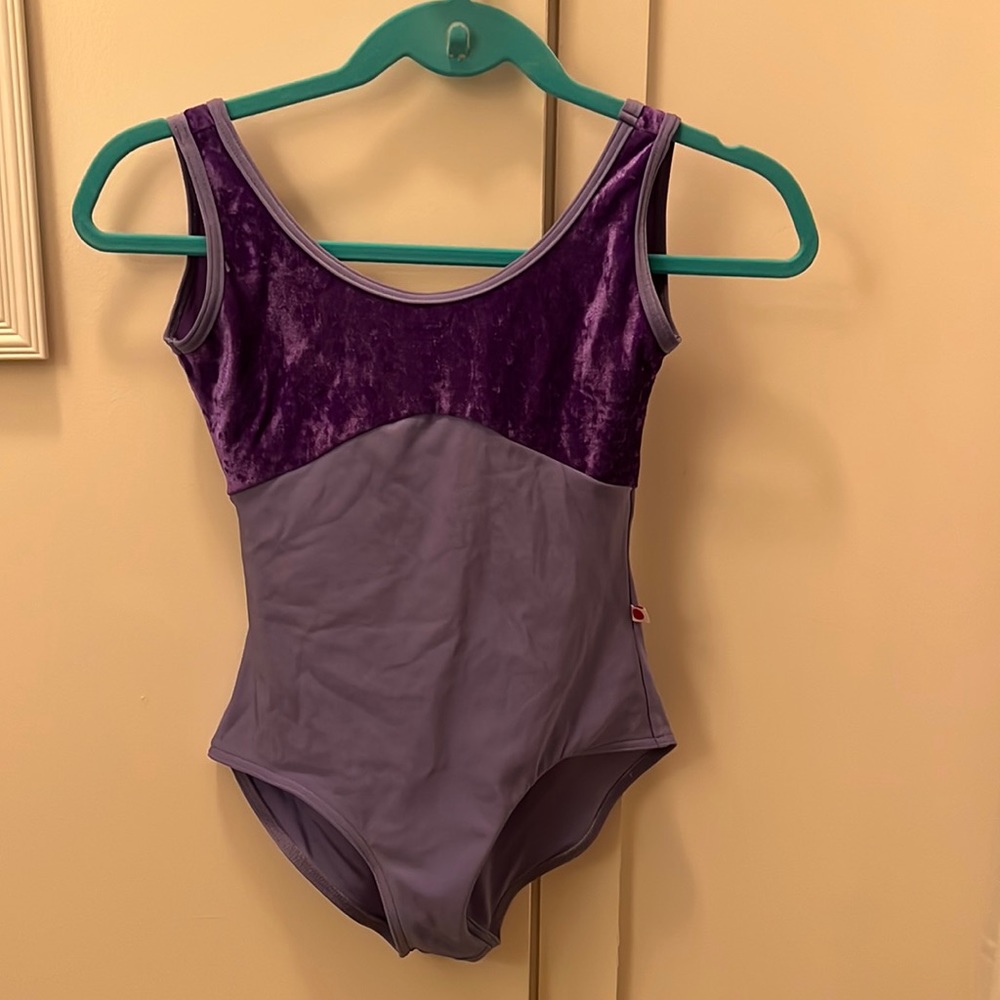 Custom Purple Velvet Yumiko Anna leotard
